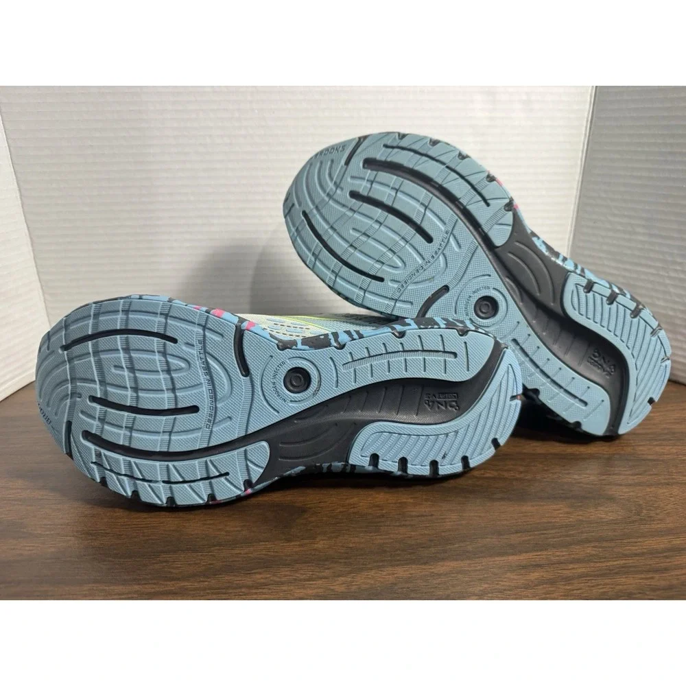 Brooks Glycerin 20 Mens Running Shoes 11.5 Grey Blue Pink Paint Drip 1203691B492